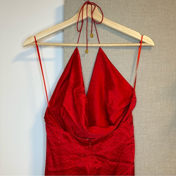 Retrofête CERES Crystal Embellished Silk Dress - Picture 12 of 14